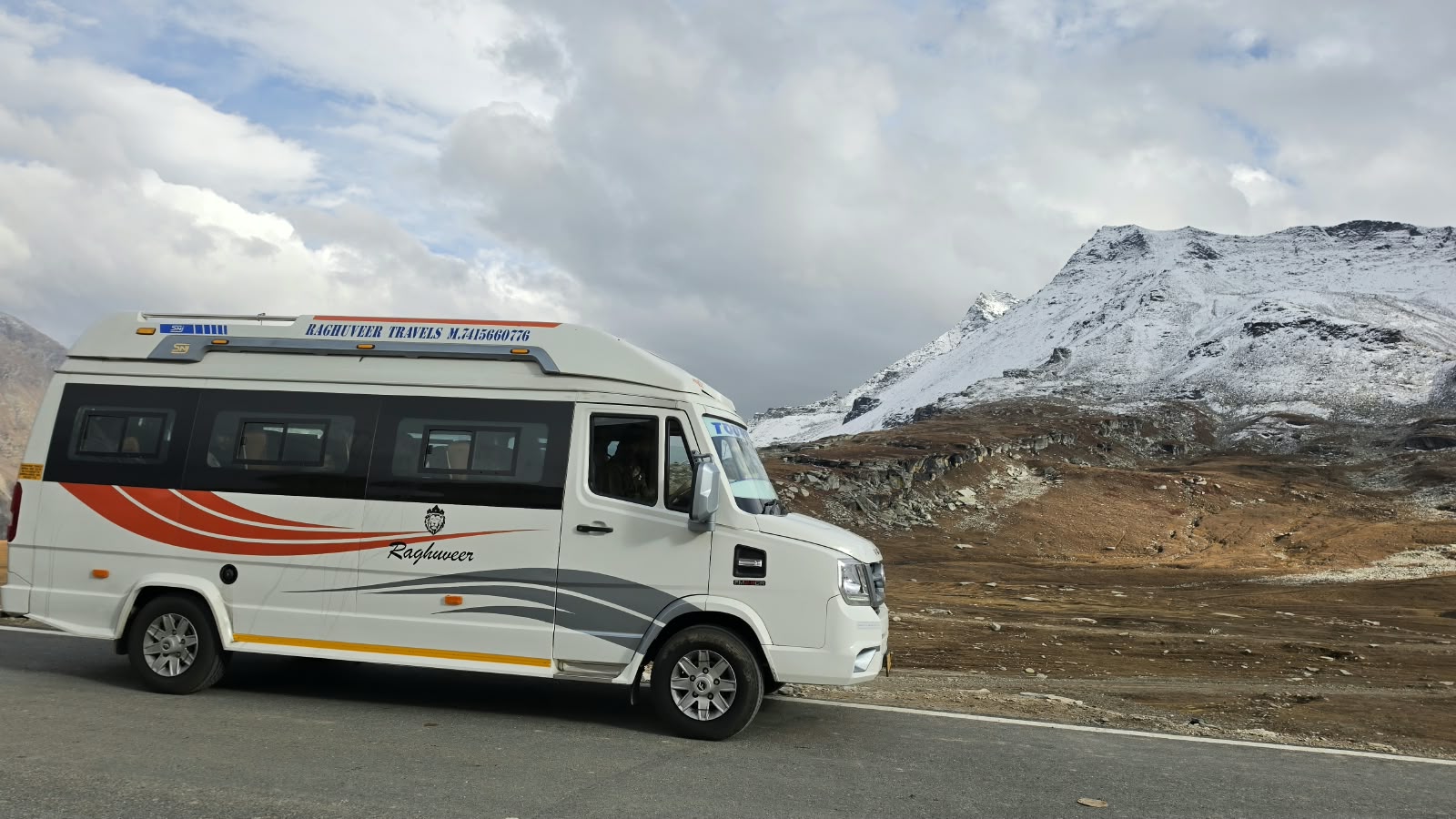 Tempo Traveller — real photo of our car